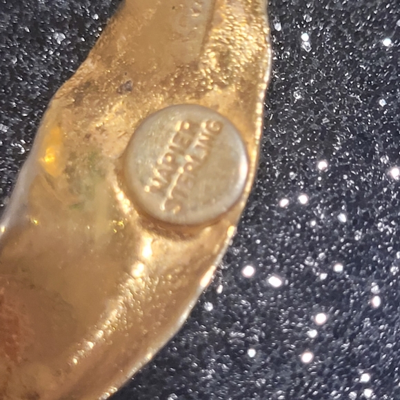 Vintage Napier Sterling Silver Leaf Necklace - Picture 3 of 4